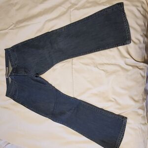 Dark Blue Men's Express Boot Cut Jeans